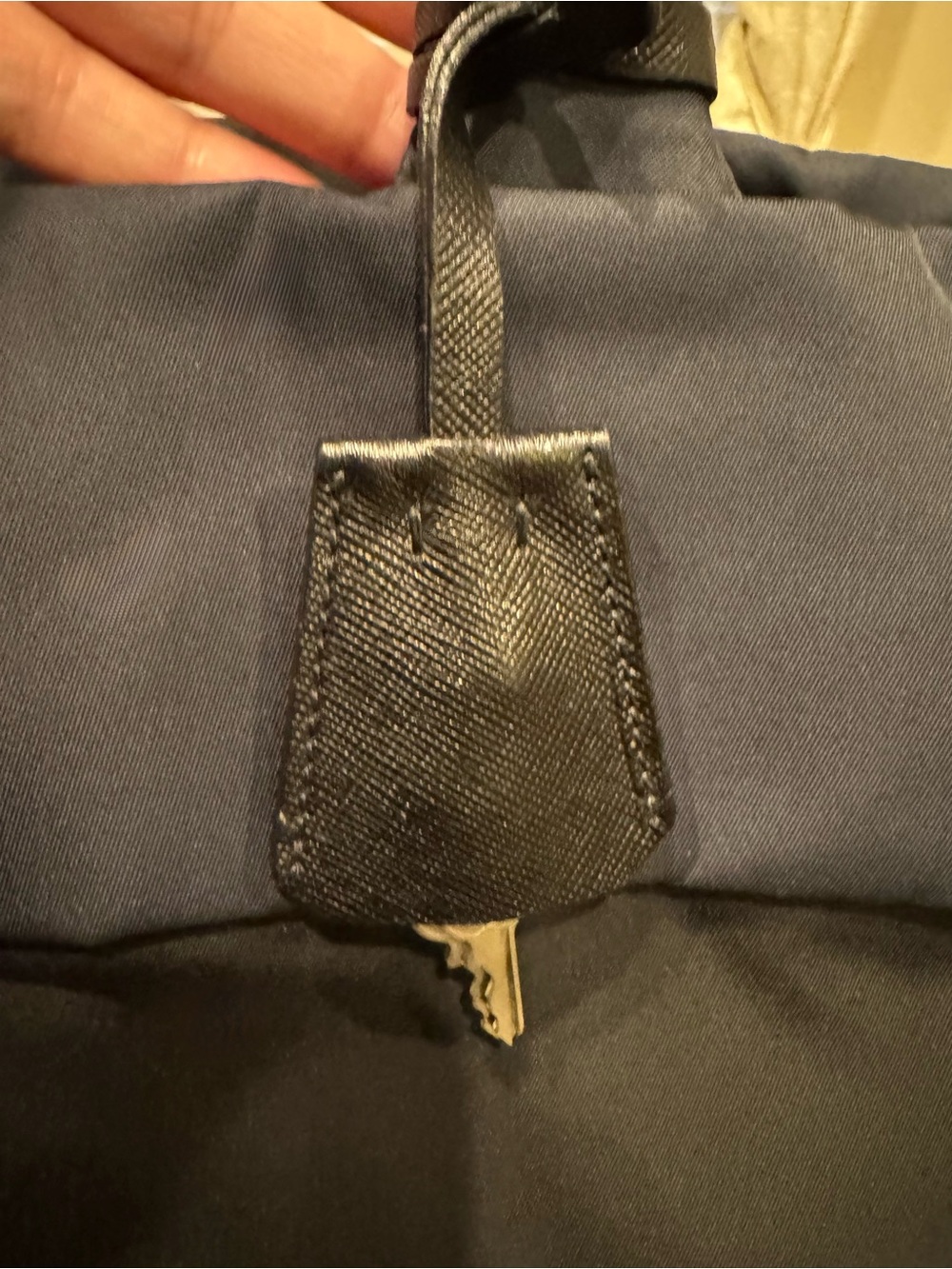 PRADA Tessuto Nylon Line - Black and Blue LGE/ X- Large Tote Handbag - Picture 5 of 14